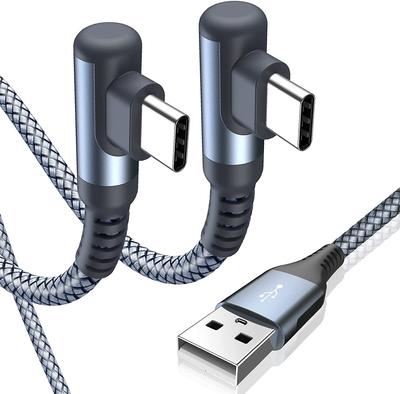 Sweguard zu Rechtwinkliges Kabel mit PD Schnell- und Ladekabel für iPhone Pro Samsung Galaxy und andere Geräte USB-C USB-A (Set 2, 5m) & QC3.0
