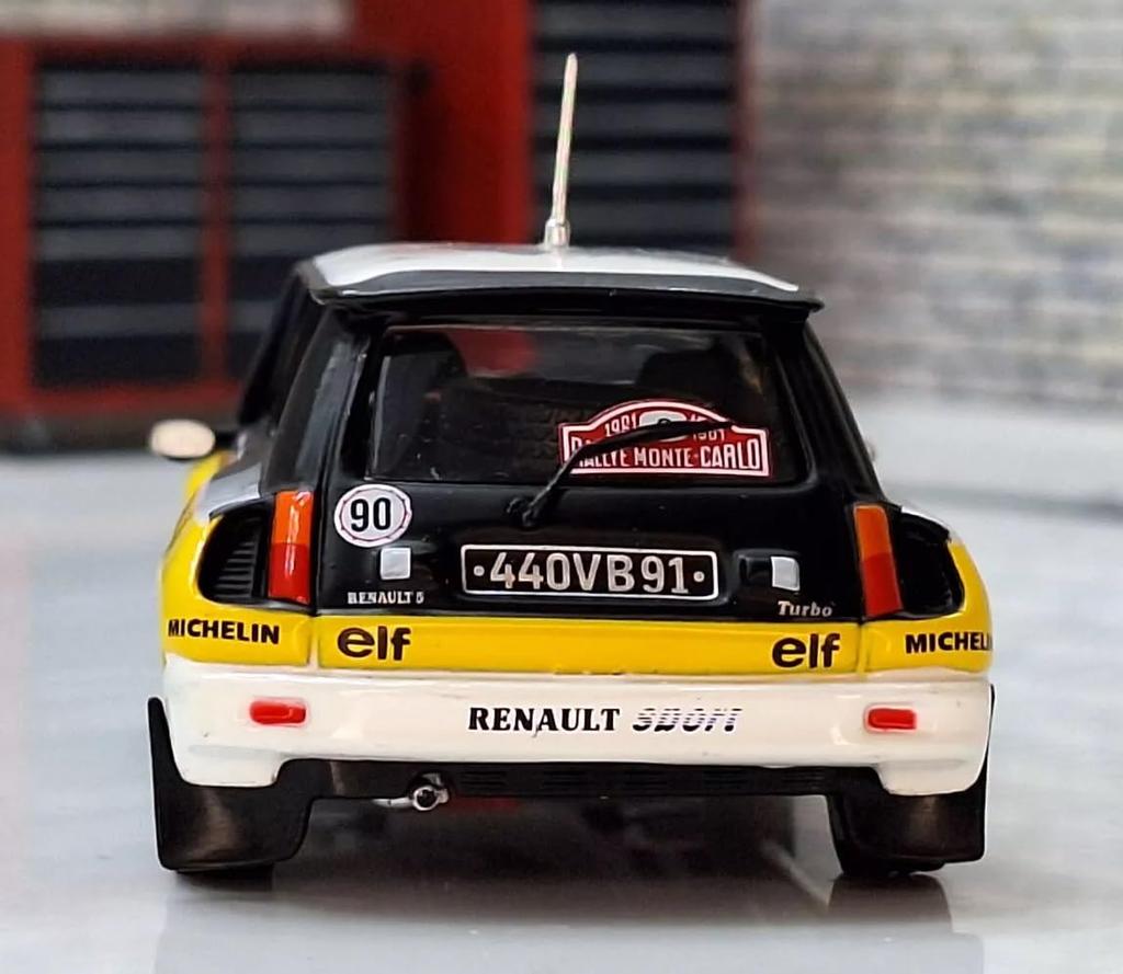 Renault Cinq scale miniature RENAULT R5 winner of the 1981 Monte Carlo blister pack 1/43 car, TURBO, Rally, [Used]