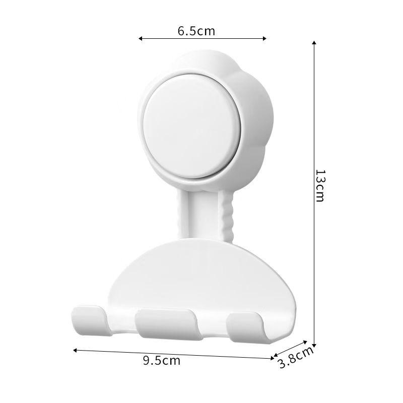Suction Cup Razor Holder in Shower 5 Pack, Towel, Loofah, Shaver Holder for Bathroom Wall Powerful Suction Cup Shower Hooks (Black,1pc) чёрный