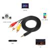 3.5mm Audio Line Cable 1M Stereo Jack Male to 3 RCA Male Aux Cable For PC DVD TV VCR MP3 Speakers Laptop Video Audio Cable Cord