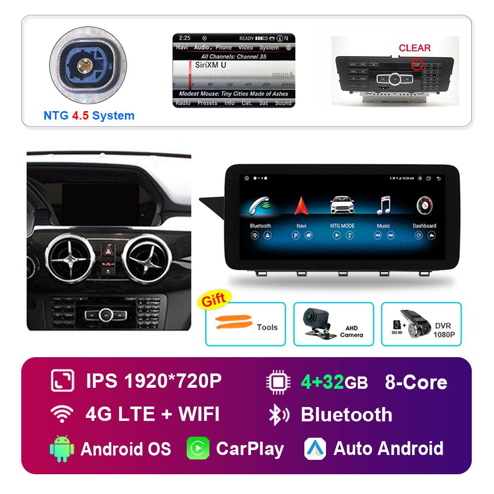 12.3'' for Mercedes Benz GLK Class X204 2008 - 2015 NTG 4.0 4.5 System Android Car Radio Multimedia Player HD Touch Screen
