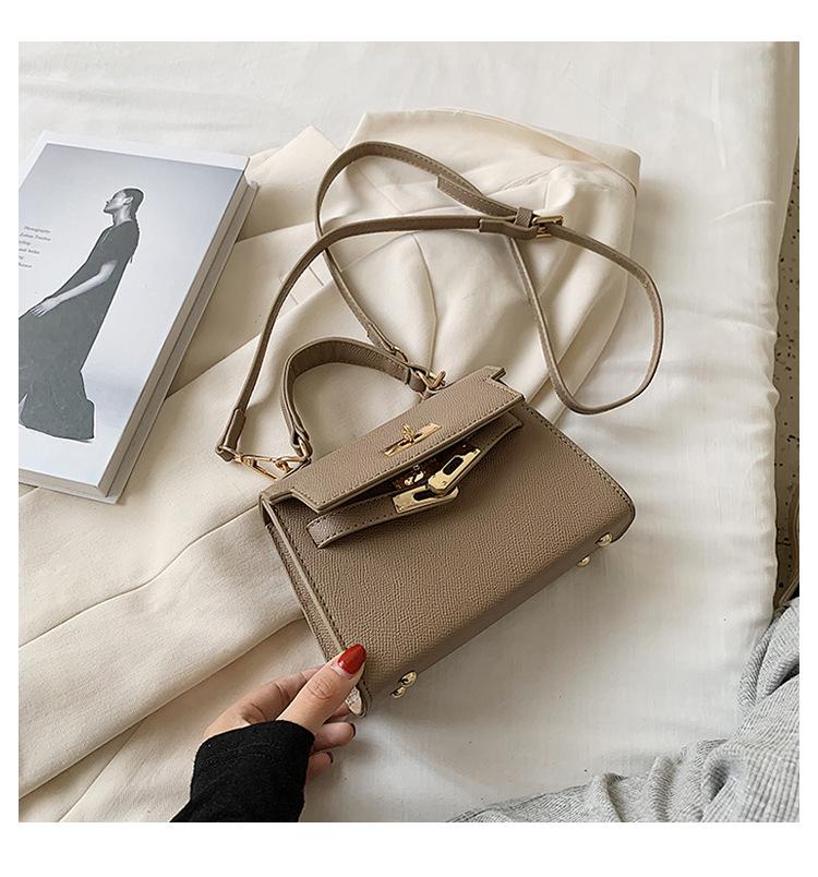 High-end Small Bag Women's 2025 New Trendy Fashion Shoulder Messenger Bag Foreign Style Portable Kelly Bag