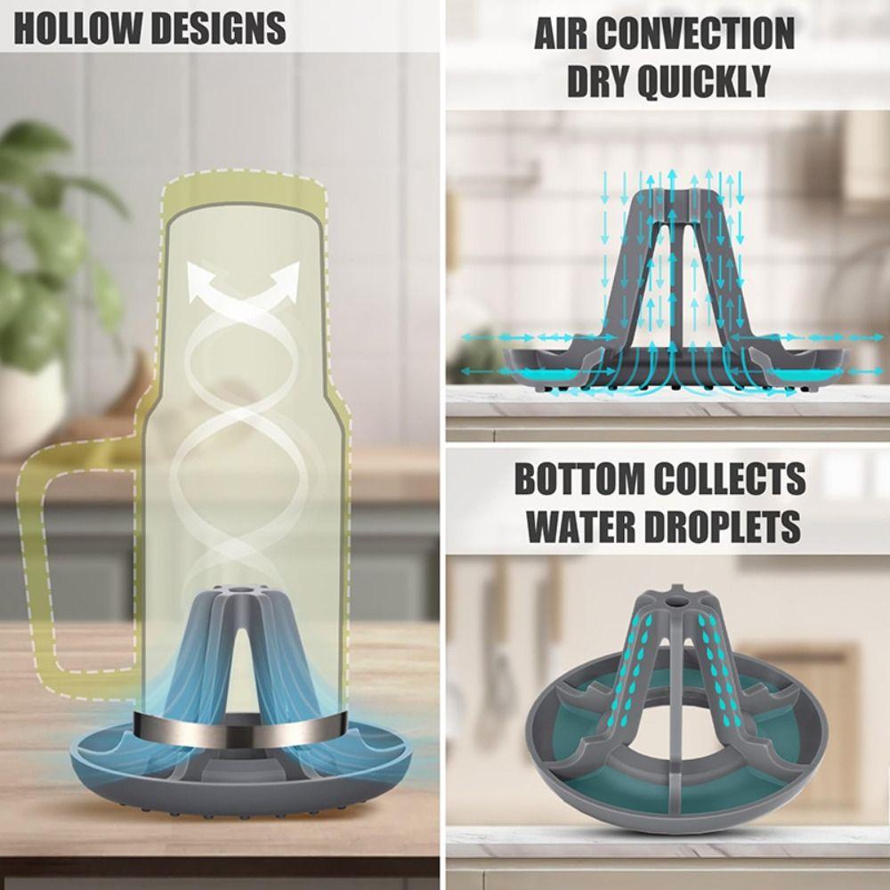 Detachable Cup Dryer Rack Stackable Bottle Storage Holder Water Bottle Drying Rack Home