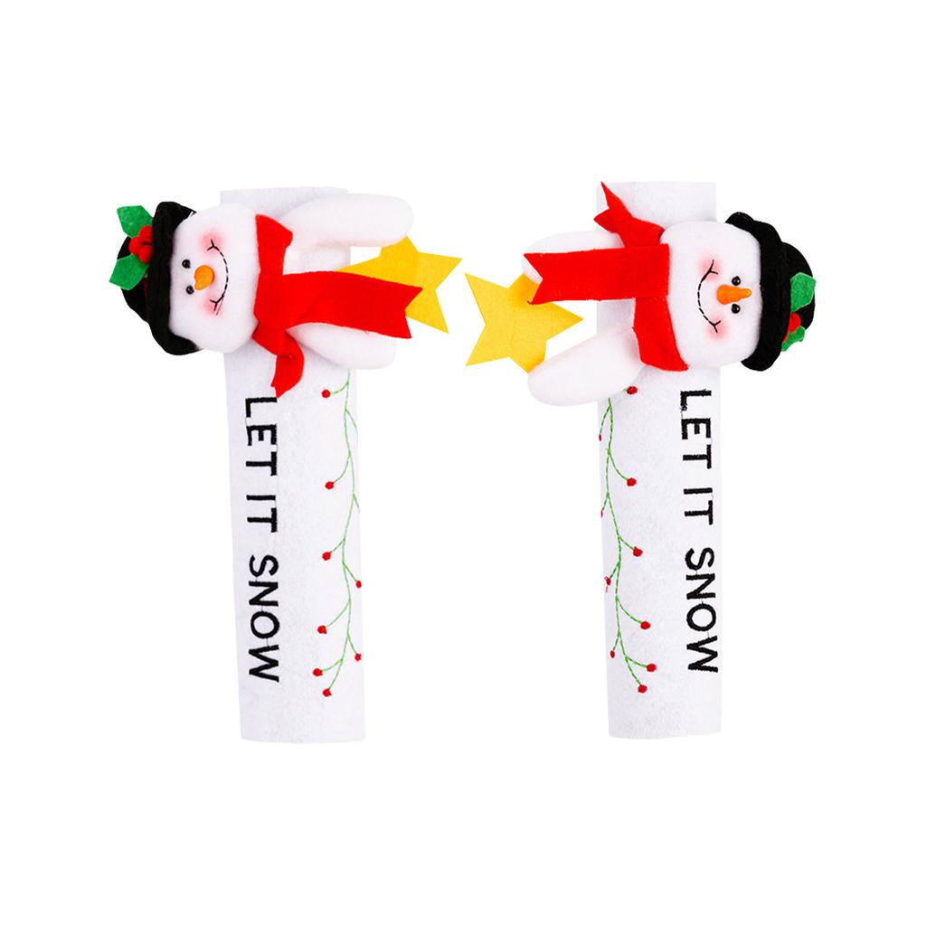 Christmas Decorations, Gloves, Cartoon Refrigerators, Claus Door Handles, Decorative Protective Covers