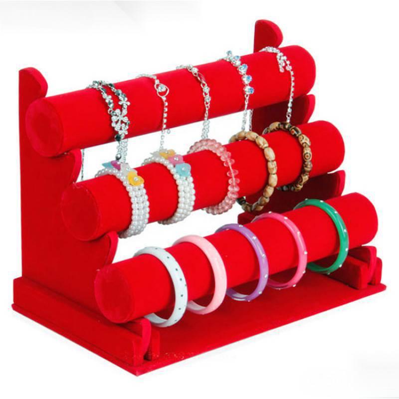 Mini Velvet Hair Accessories Display Stand and Table