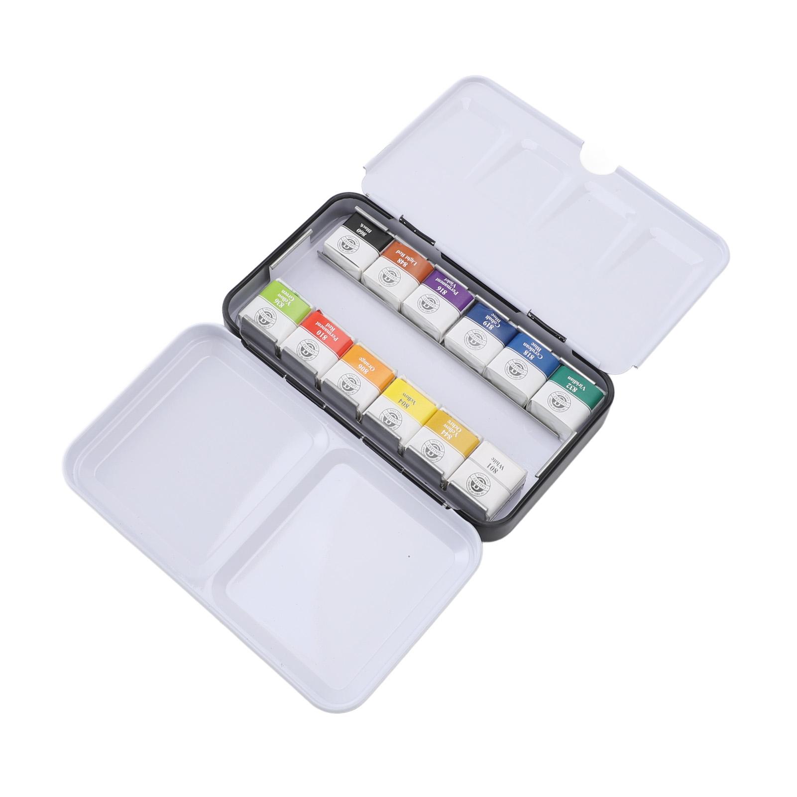 

Набор акварельных красок Портативный железный ящик Твердый профессиональный набор акварельных красок для студентов-художников 12