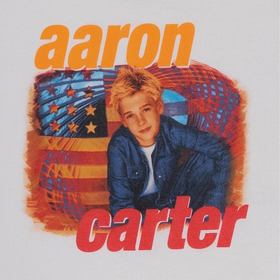 Aaron Carter White T-Shirt Cotton Full Size Unisex S-5XL Unisex T-Shirt XXL