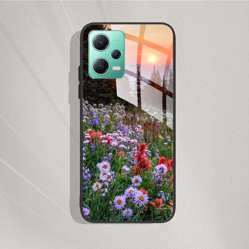Gehärtetes Glas Handyhülle Für Xiaomi Poco X5 Pro 5G Rückseite Für Xiomi Poco X5 Pro X5pro Hülle Silikon Handy Schutzhüllen