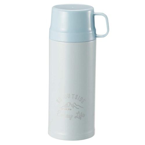 Captain Stag (CAPTAIN STAG) Sports Bottle, Water Bottle, Direct Drinking or Cup Drinking, 2-Way, Double Stainless Steel Bottle, Vacuum Insulated, Hot/