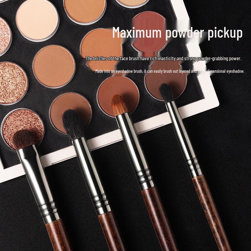 Wool Highlighting Makeup Brush Set - 24 Pieces: Includes MUF Series Concealer & Loose Powder Brushes