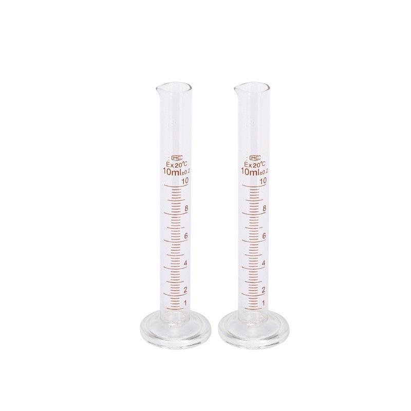 1 Stück Professioneller Messzylinder aus dickem Glas mit Graduierung 5 ml 10 ml 25 ml 50 ml 100 ml Messzylinder für Laborbedarf