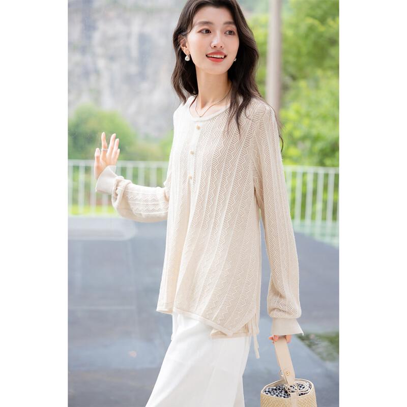 MOKANA Women's Casual Long Sleeve Knit Top