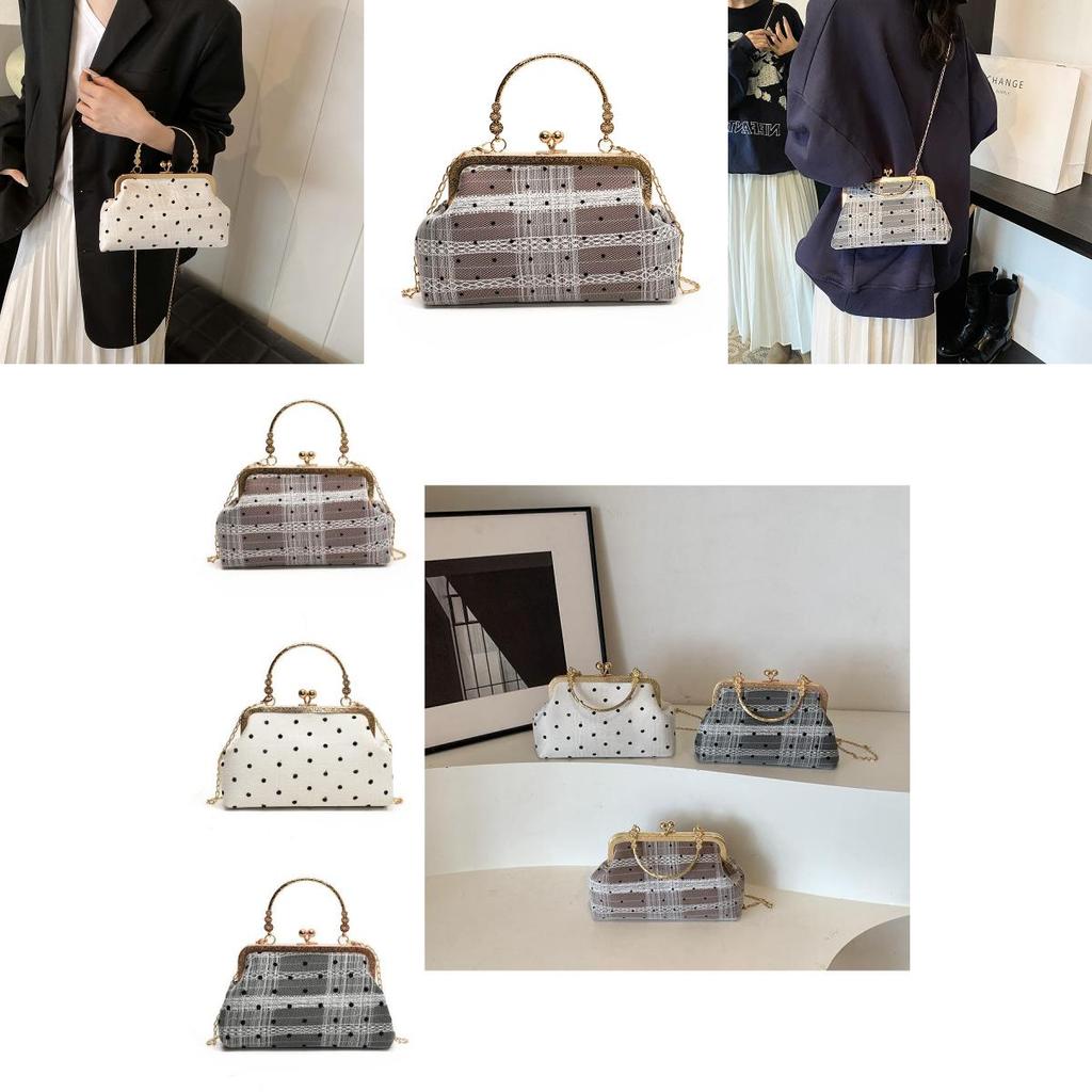 Modische Retro-Stil Damen PU-Leder Handtasche Klassisches Muschelschalen-Form Design
