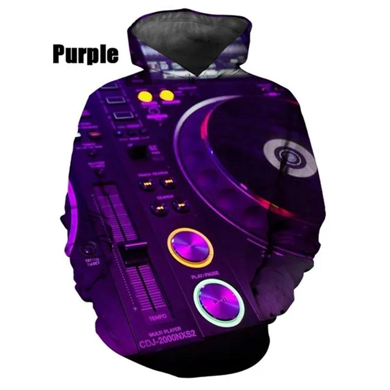 New Fashion 3D Print DJ Pattern Hoodies For Women Casual Pullover Sweatshirts Tops Women's Streetwear Oversized Hoodies Ropa Hombre