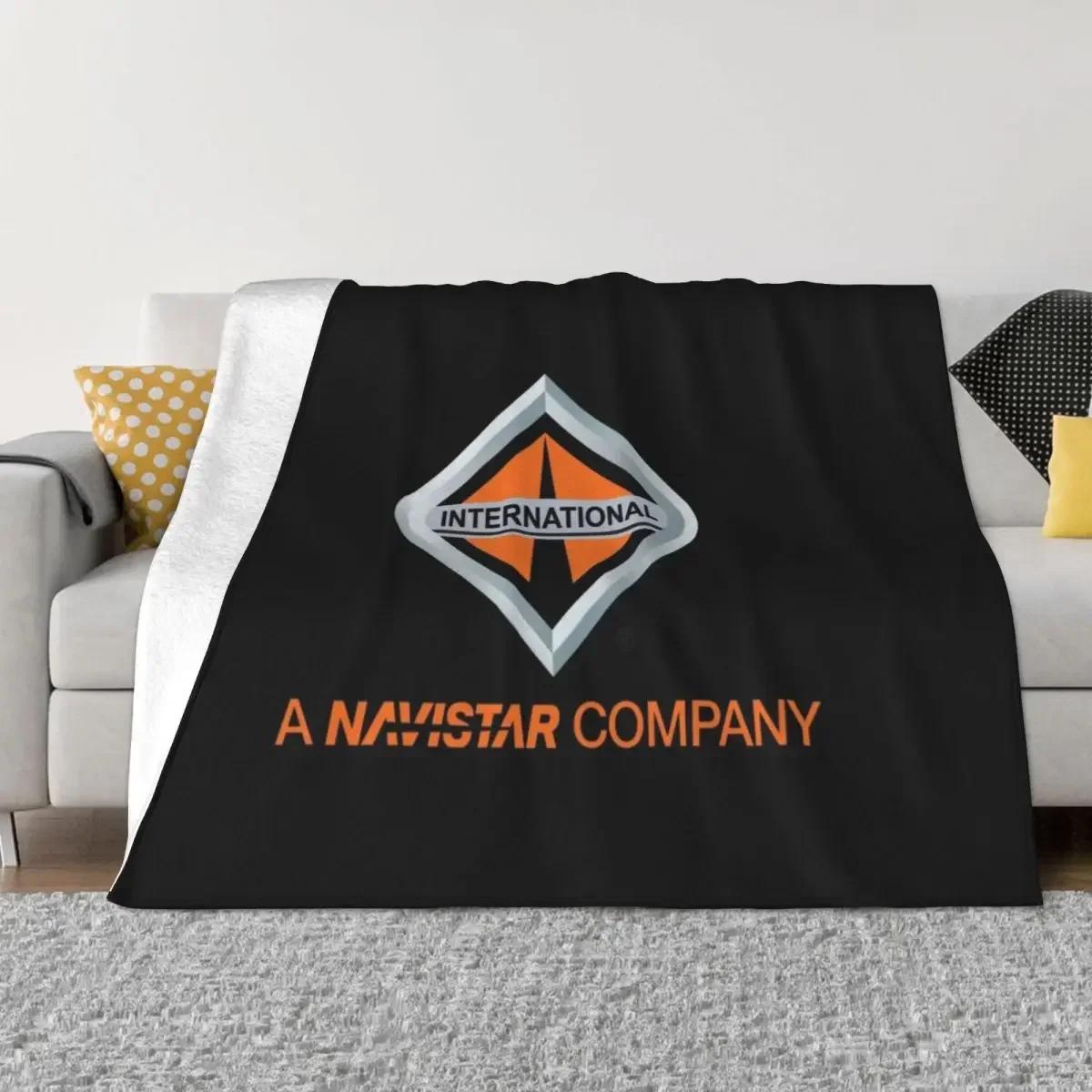 Navistar International Throw Blanket Nap Plaid on the sofa Blankets 75X95CM