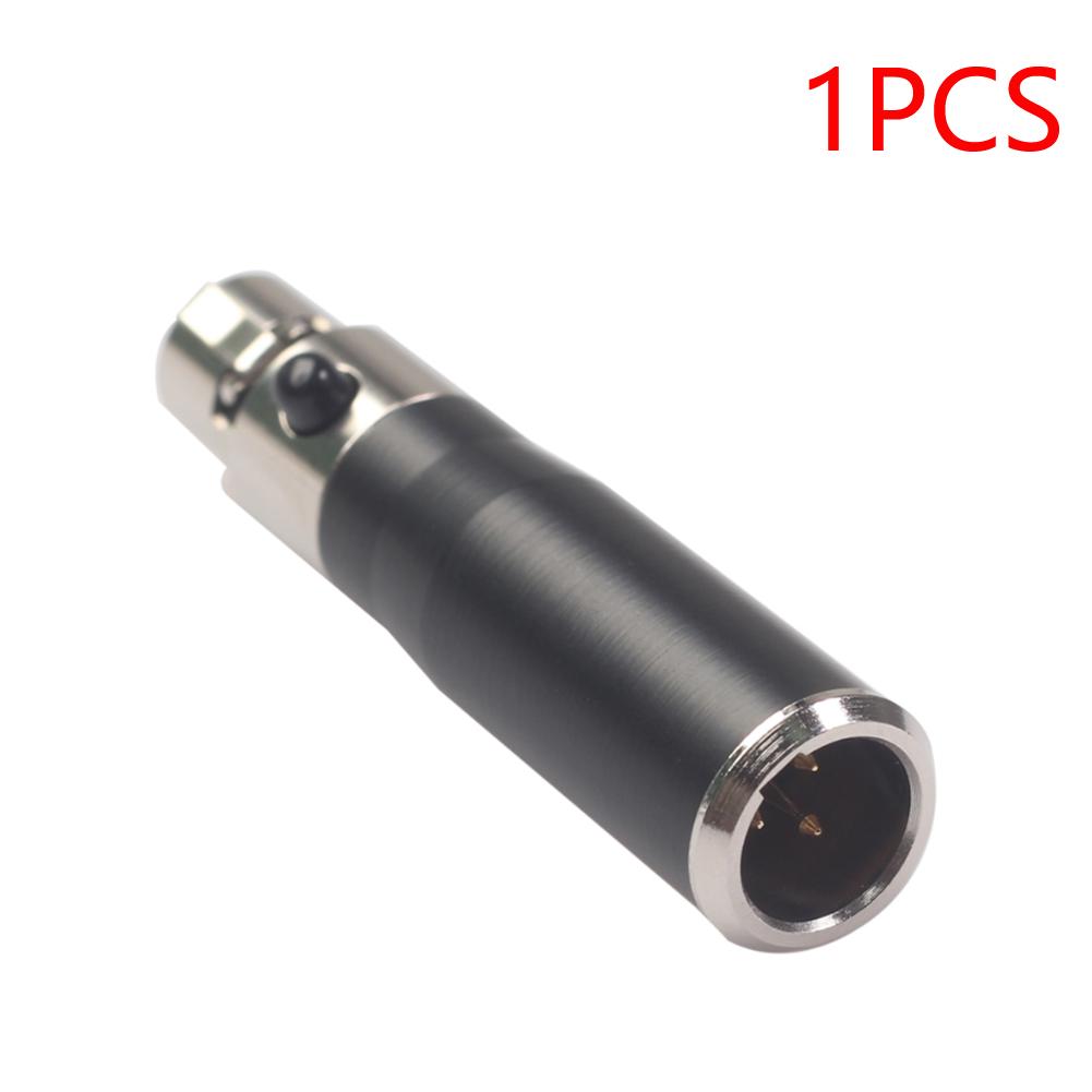 Mini XLR 3 4 Pin Female Converter Adapter Mini Connector Audio Connector Adapter Black Microphone Audio Equipment