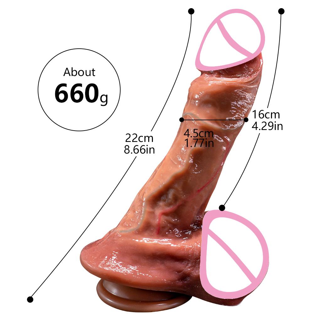 Huge Dildo for Women Big Dick Skin Feeling Realistic Penis Female Masturbation Double-layer Silicone Suction Cup adult sex toys