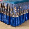 2/3 Pcs Bedding Classic Modern Luxury Sheets Bed Lace Royal Blue Bedspread On Sale Bed Skirt  Elastic Band Washable Bed Linens