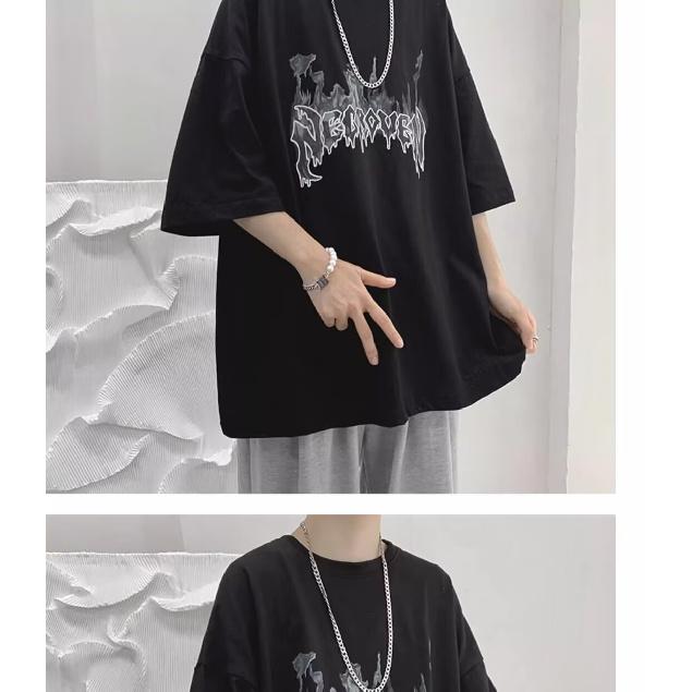 Tricou nou cu mâneci scurte pentru bărbați în timpul verii, tendință în stil coreean, top simplu cu jumătate de mânecă, tricou lejer casual de marcă în stil Hong Kong