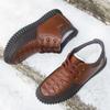 Winter high-top cotton shoes men's velvet thickened warm cold dip line casual shoes light and comfortable outdoor work shoes