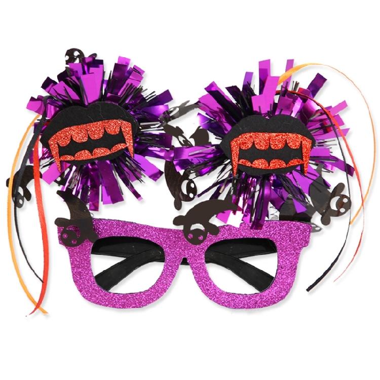 Festive Glasses Halloween Glittered Glasses Photo Props for Kids Teens Adult
