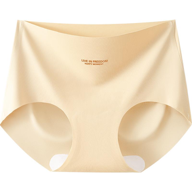 

Women s Spring and Summer Light Anti Sports Yoga Package Hip Fungus Bottom Crotch No Trace Breathable Briefs M абрикосовый