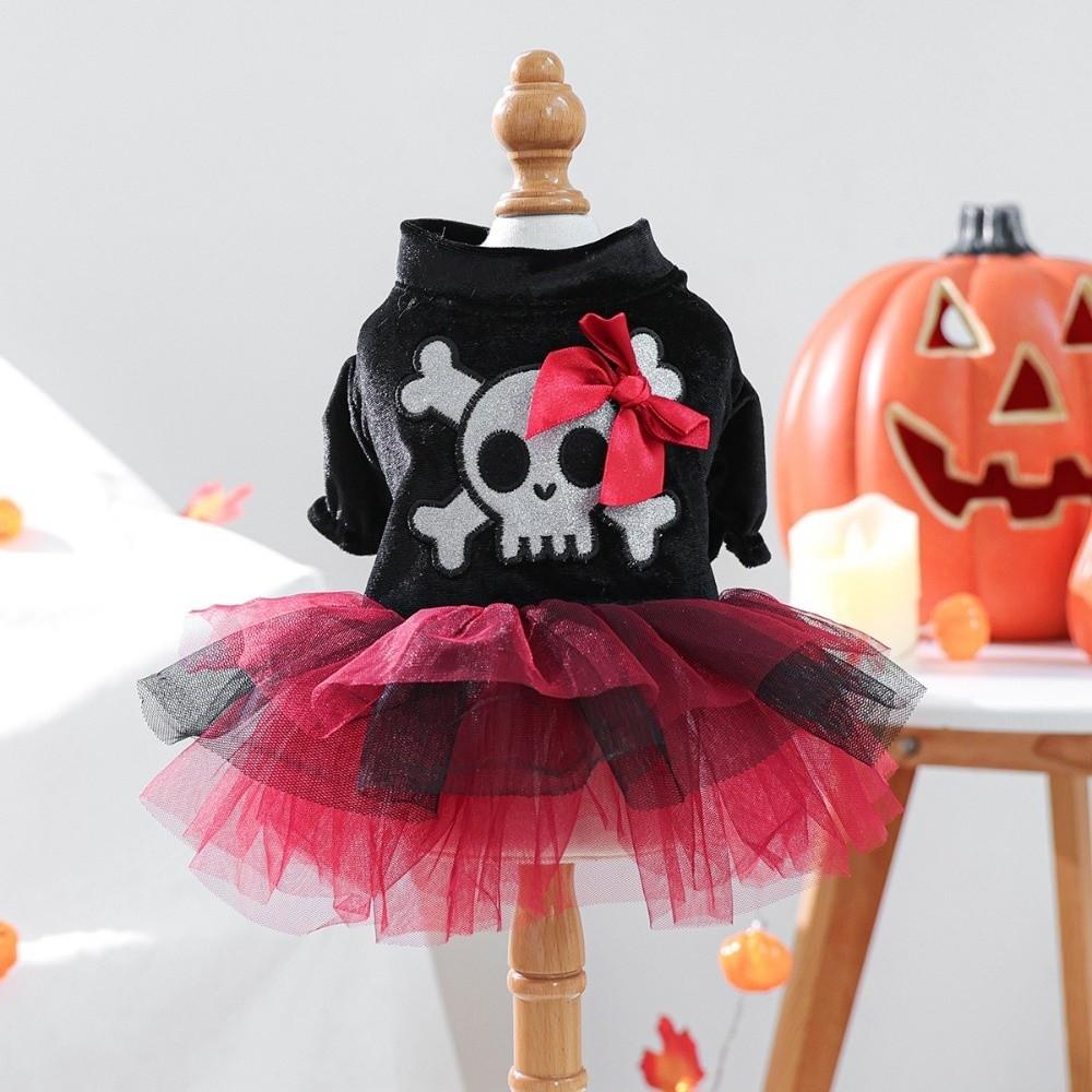 Two Legged Dog Cosplay Dress Breathable Dog Lace Skirt Pet Pirate Skirt  Cosplay Party