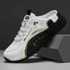 Fashion Men Half Slippers Summer Fashion Comfortable Trend Versatile Mesh Breathable Leisure Sandals Casual Shoes Large Size 39-48