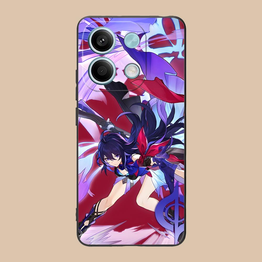 HSR Seele Matte TPU Mobile Phone Case for POCO F8 F7 F6 F5 F4 F3 F2 Pro GT C75 C71 C65 C61 C40 Pro Ultra Colorful Cover