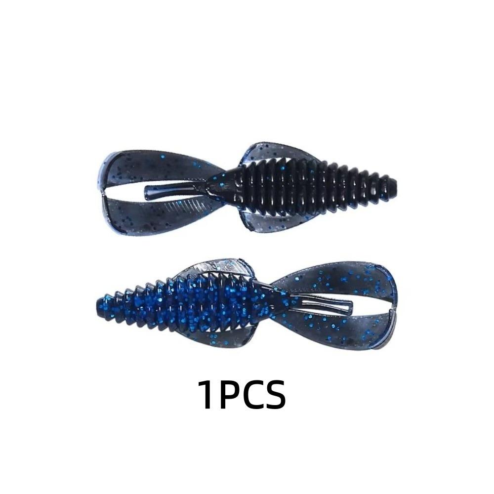 80mm Fishing Bait Wobbler Crazy Flapper Design Soft Lobster Worm Bait Bass Fishing
