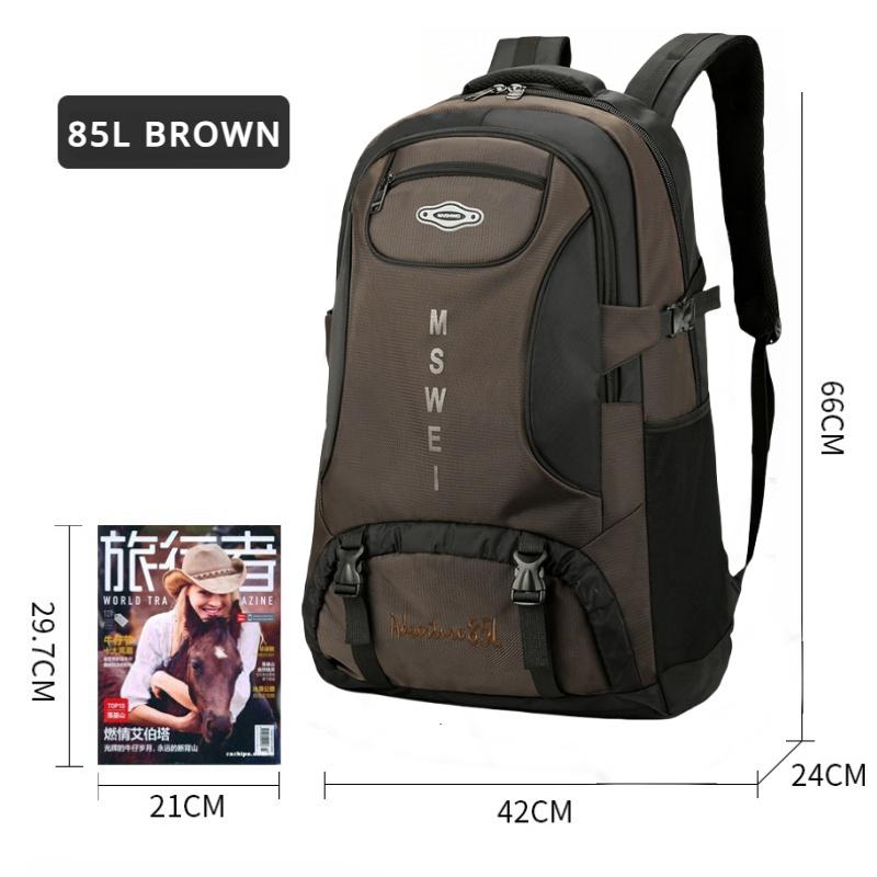 2024 New Outdoor Travel Backpack 50L/65L/85L Large Capacity Duffle Bag High Quality Oxford Waterproof Breathable Travel Bag Business Trip Hiking Bag