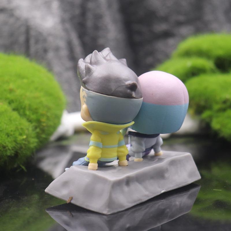 2pcs/Set Cute Cyberpunk Lucy Rebecca David Action Figure Toys Collection Model Toys Gifts