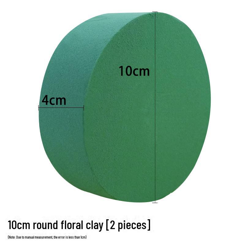 

Круглый флористический пенопластовый блок для букетных композиций 10*4cm round, 2 pieces