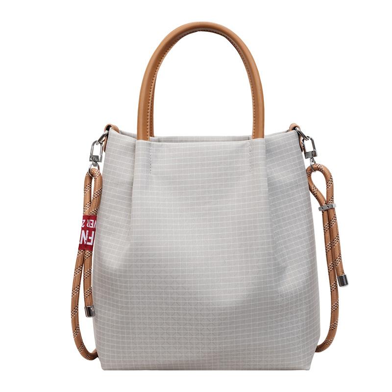 Vintage Plaid Tote Bag Women's Handbag Commuter Large Capacity Shoulder Bag