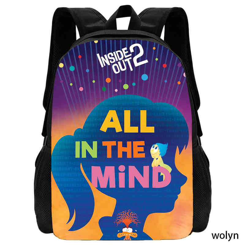 Inside Out 2 Anime Backpack For School And Travel With Storage Compartments