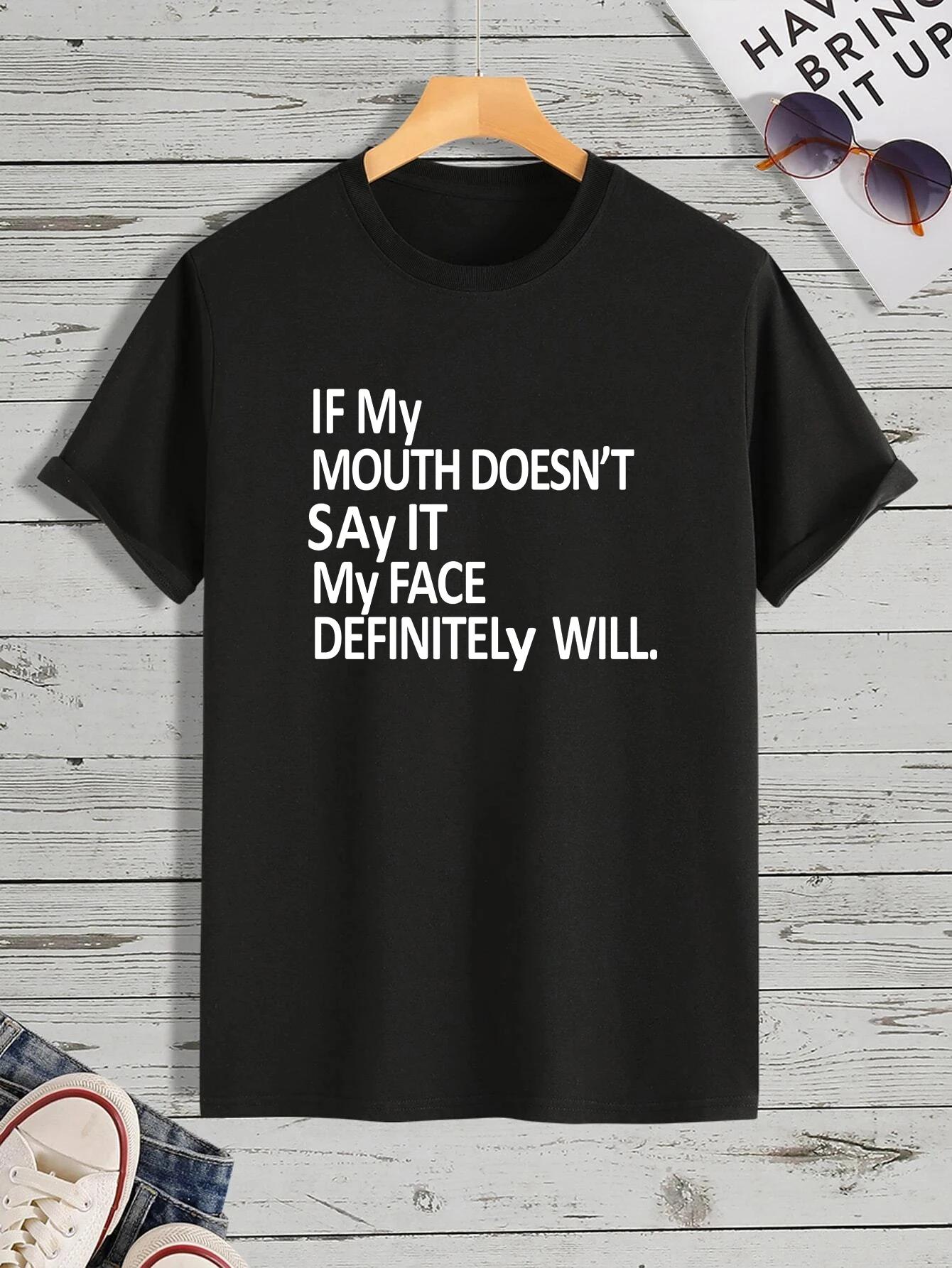 

Если мой Футболка, Футболка с принтом для мужской повседневной футболки с коротким рукавом и круглым вырезом, Модные летние футболки, Топы, Обычные и Оверсайз футболки XXXXXL чёрный