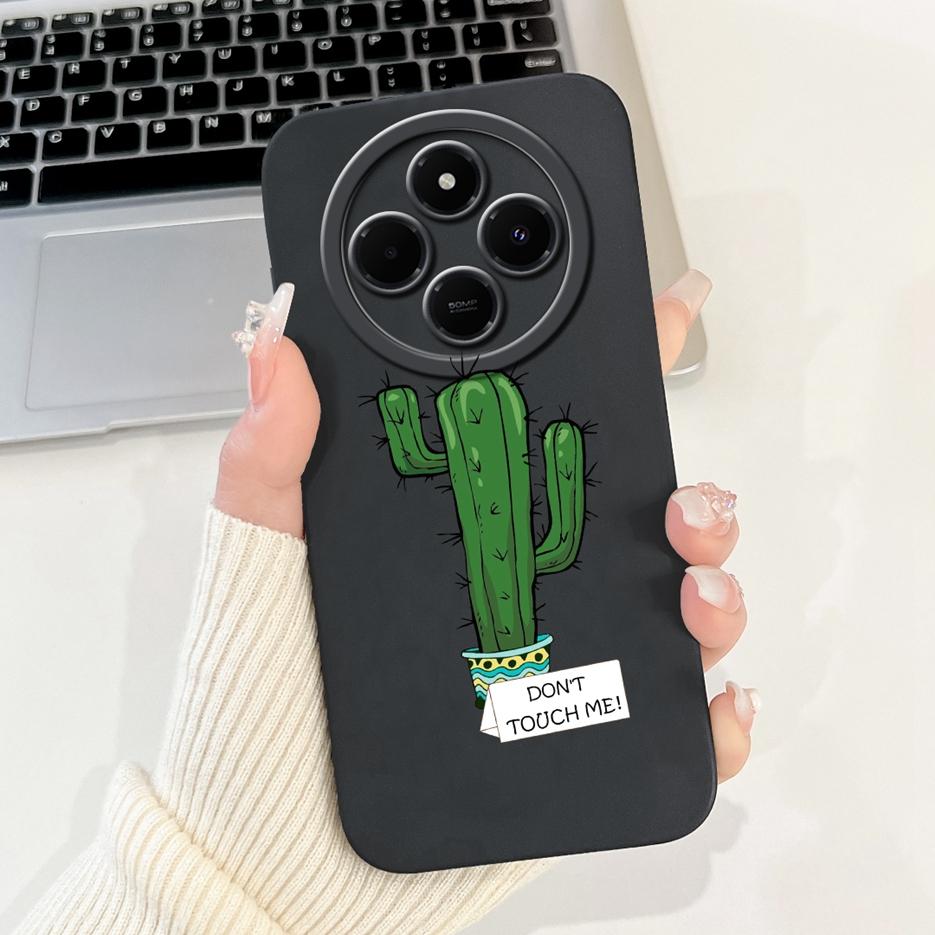 Für Xiaomi Redmi 14C Hülle Stylische Sonnenblume Hübsche Mädchen Rückabdeckung Weiche TPU Handyhülle Für Xiaomi Poco C75 C 75 Redmi14C Fundas