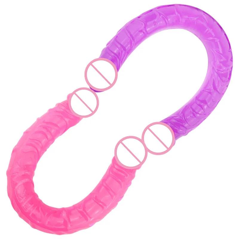 G Spot No Vibrator Sex U Shape Double Big Realistic Dildo Vagina Anal Penis Artificial Penis Dildos Sex Toys For Women Sex Shop