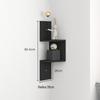 Punch-Free Corner Wall Shelf - Triangular Kitchen Bookshelf & Cabinet