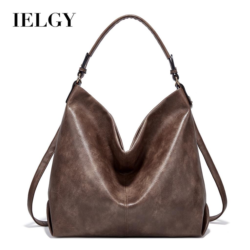 IELGY women's shoulder crossbody large capacity tote bag