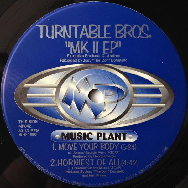 

12-дюймовый проигрыватель пластинок TURNTABLE BROTHERS MK II EP MP042 Music Plant 1996 US Танцевальная Электроника Б/У