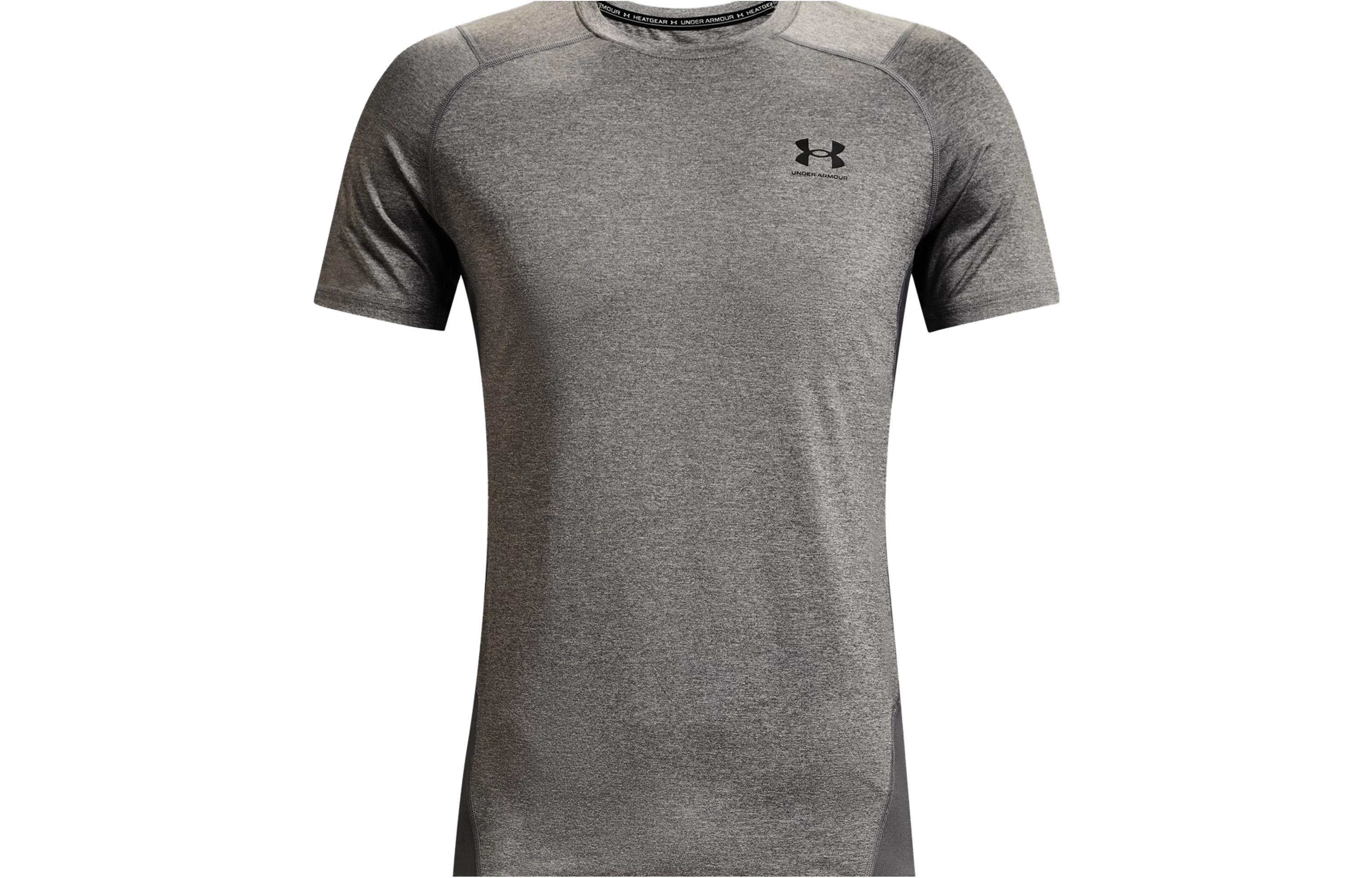 Under Armour T Shirts Men s Gray Crew Neck Moderate 1361683-090 XL