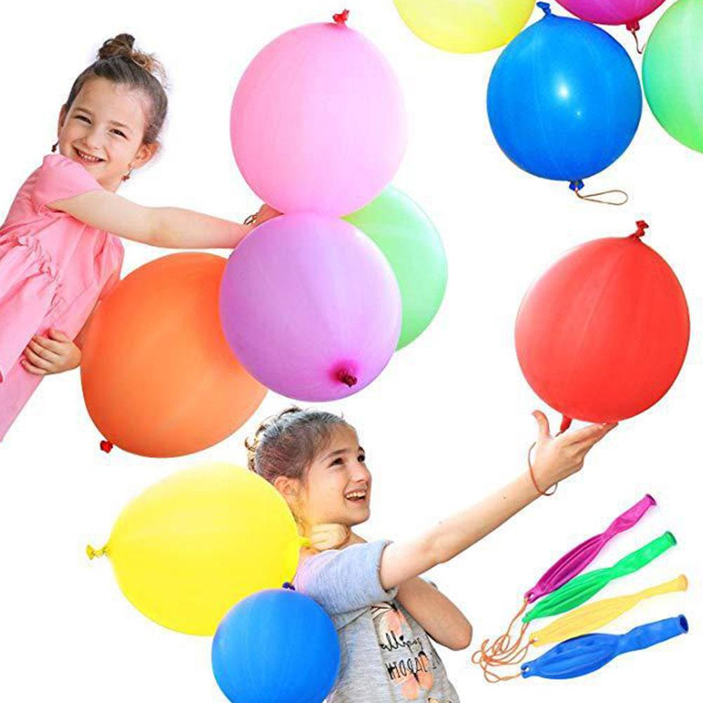 50 Pcs Pat The Ball Punch Balloons Party for Girls Toy Kids Prop Emulsion Gifts Stocking Fillers Child Children’s Toys