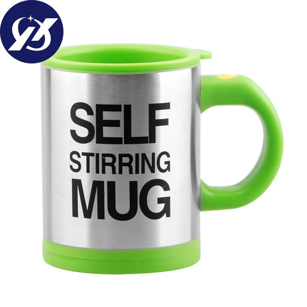 400ml Stainless Steel Lazy Automatic Self Stirring Mug Coffee Milk Mixing Cup