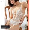 Sex Underwear Open Crotch Lace Water-soluble Suspender Onesie Women's Transparent Temptation Uniform Set