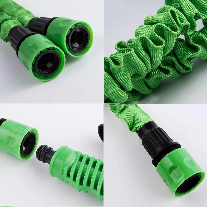 1pc Magic Expandable Garden Hose with High Pressure Car Wash Spray Gun Adjustable Nozzle, Convenient for Watering and Cleaning