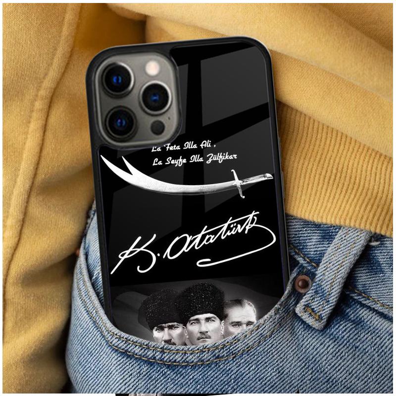 Mustafa Kemal Ataturk Soft Phone Case for iPhone 17 Air 16e Pro max 15 Pro 13 14 Plus 11 12 MagSafe Magnetic Coque