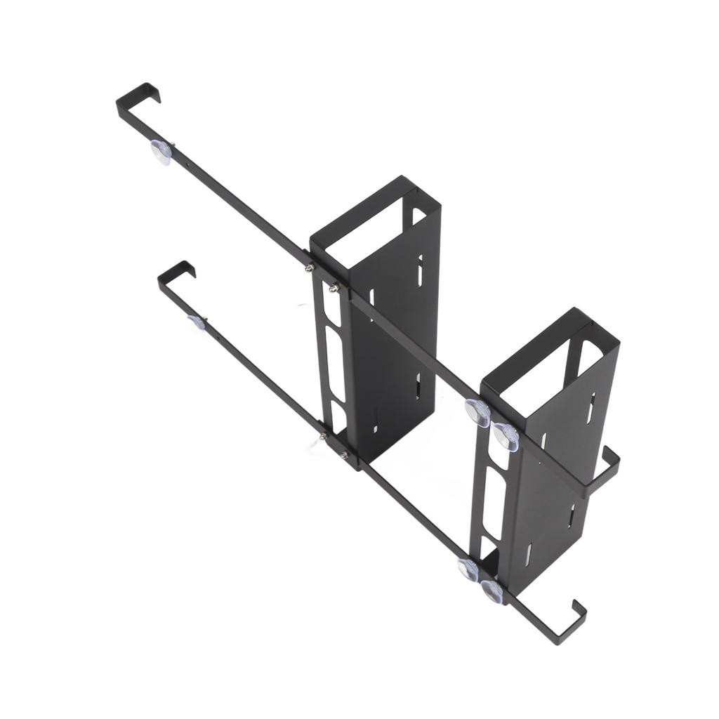 Wall Shower Shelf Large Space Metal Hanging Shower Organizer Rack with Suction Cup for Bathroom