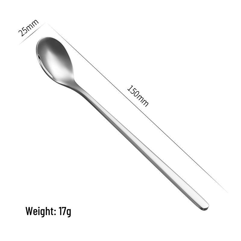 Gold Long Handle 304 Stainless Steel Water Drop Spoon for Stirring Desserts and Coffee