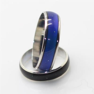 6mm Temperature Sensitive Color Changing Ring For Men And Women